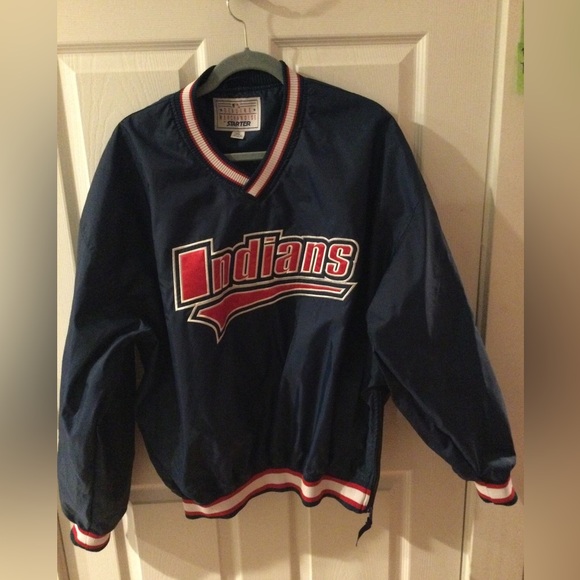 Vintage Cleveland Indians Starter Pullover XL - Picture 1 of 6